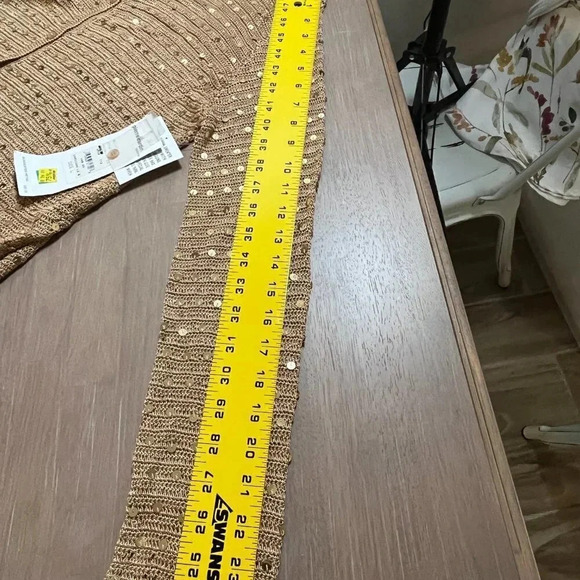 Women’s Pierre Cardin Sequins Cardigan Large - Picture 7 of 7